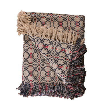 Kendall Jacquard Black Afghan AF280011 - The Fox Decor